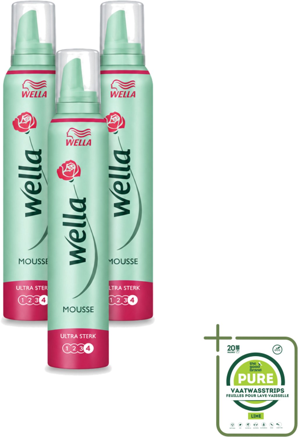 3 x WellaFlex Hold Ultra Strong Mousse - Haarmousse - Langdurige Versteviging - Flexibele Textuur - 200 ml - Grootverpakking - Haarversteviging - Haar Fixatie - Haar Model - Haar UV Bescherming - Haarborsteling