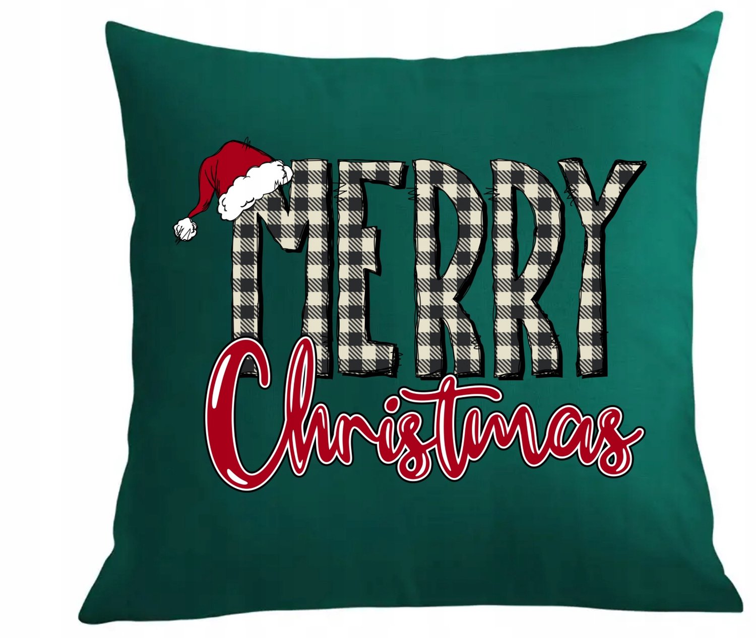 Kerstkussen met hoes 'Merry Christmas' - Diverse kleuren