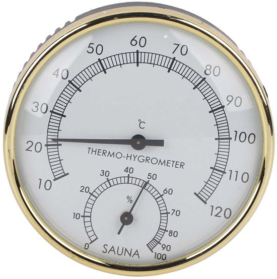 lyrlody Sauna Ruimte Thermometer Hygrometer 10 Tot 120 C 0 Tot 100 RH — afbeelding 3