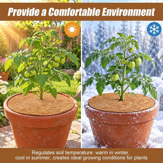 4 stuks kokosmat winterbescherming voor plantenbescherming winter 30 — afbeelding 3