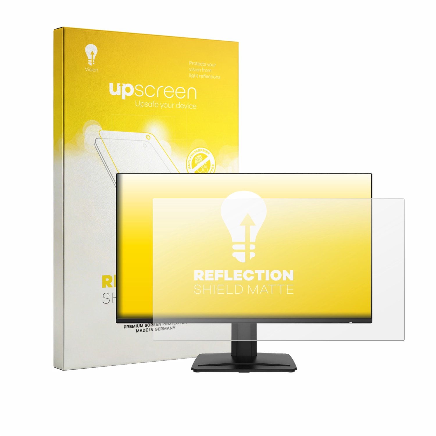upscreen - Screenprotector voor MSI PRO MP243 - Folie Beschermfolie anti glare matte