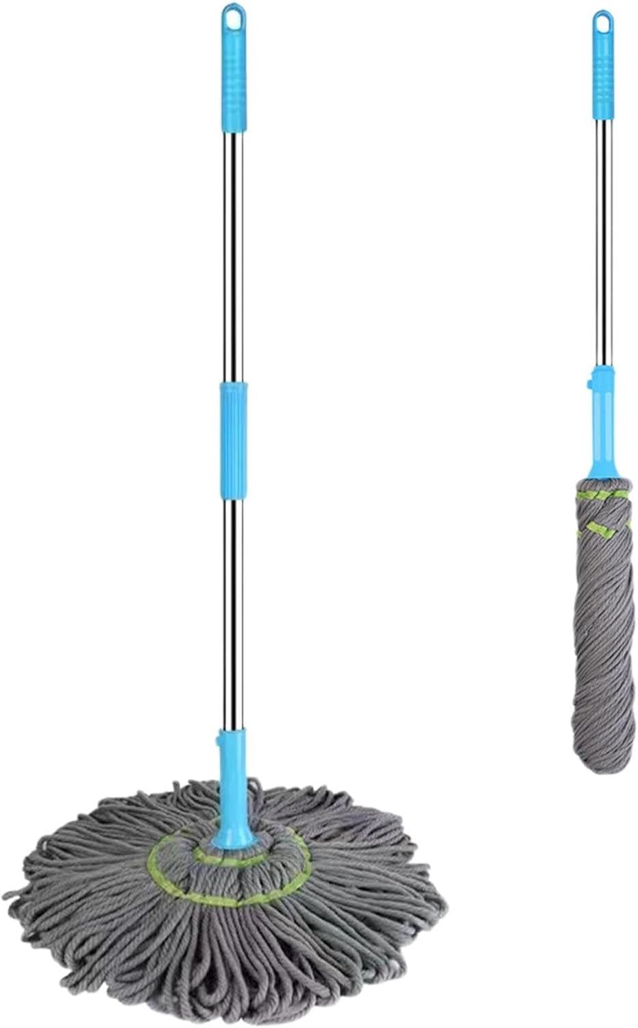 Uitdroging Mop - 2 in 1 roterende reinigingsdweil, 360 graden zelfdraaiend