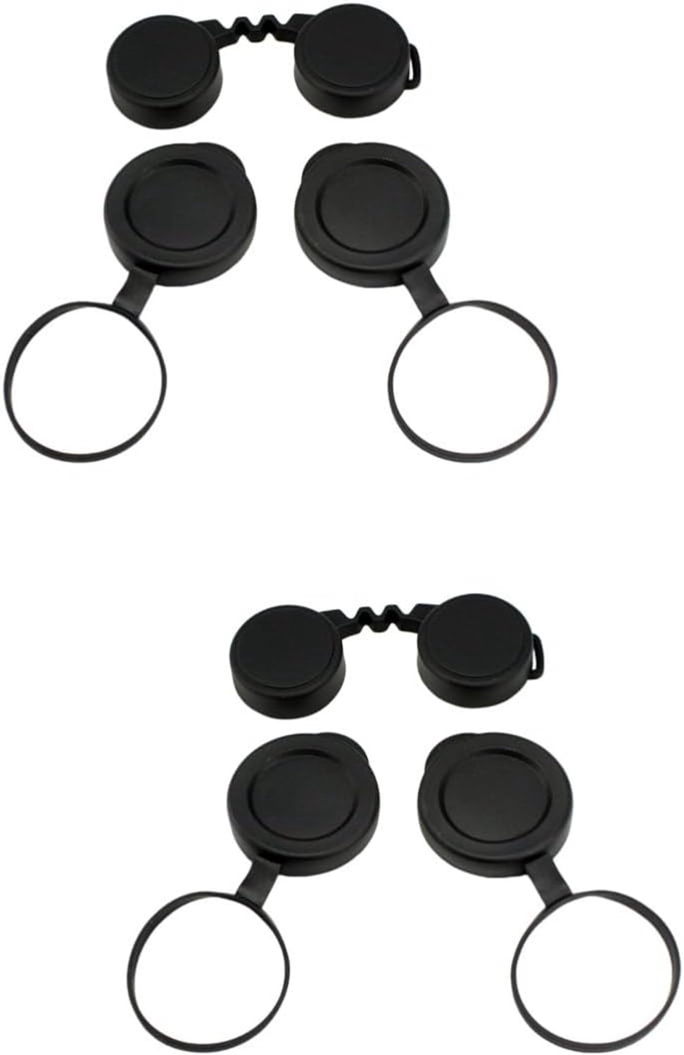 Happyyami 4sets Rubberen Objectieve Lensdoppen Van Waterdichte Krasbestendige Lensbescherming Voor Verrekijkers Eenvoudig Gebruik Hoge Kwaliteit Betrouwbare Materialen