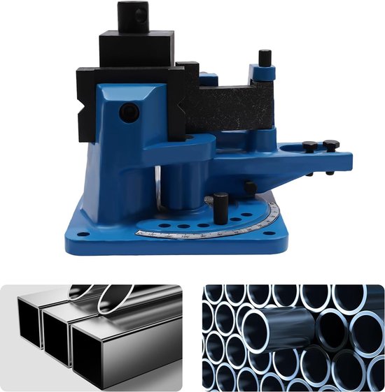 Handmatige buigmachine, hoekbuigmachine, 120 graden, universele buighoek, hoekbuigmachine, buiginrichting, buisbuigmachine, handmatige metalen buigmachine voor plat staal, rond staal, vierkant — afbeelding 3