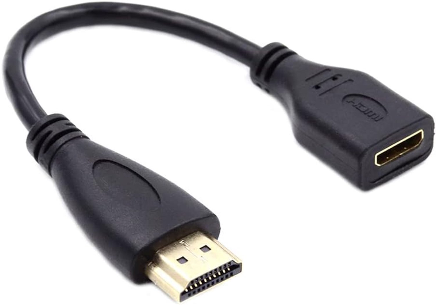 15 cm Mini HDMI Type-C Socket Vrouwelijk naar HDMI Type-A Mannelijke Adapter Verlengkabel voor Camera HDTV 4K 1080 P