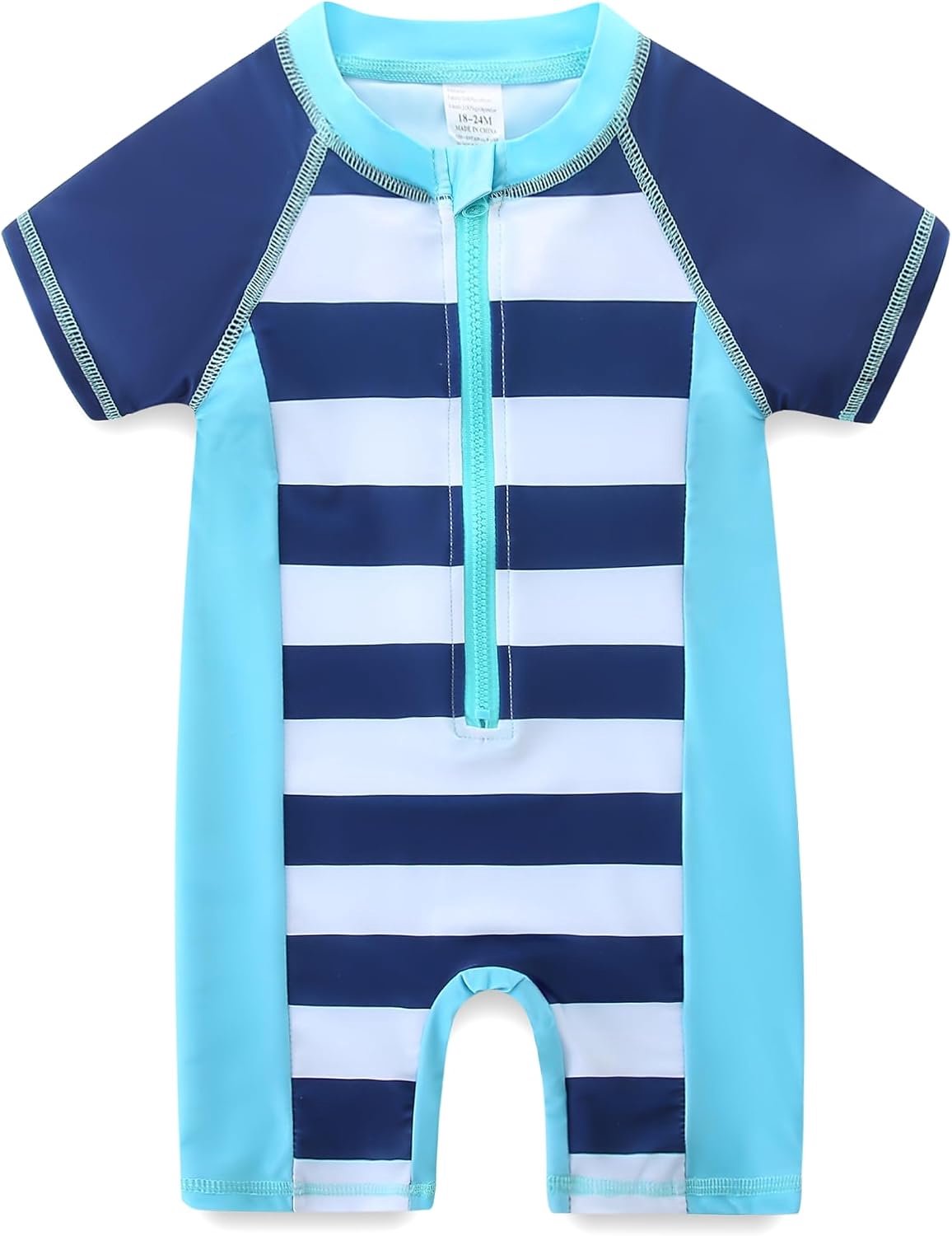 Badpak baby jongens korte mouwen kinderen baby eendelige badmode kinderen eendelig badpak zwempak zwemkleding 6 maanden - 3 jaar