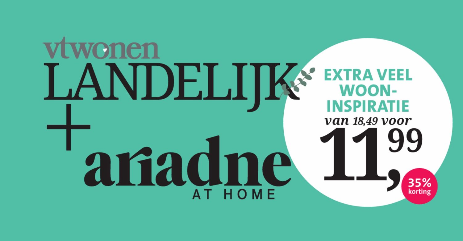 Pakket Landelijk 2026-09 - Magazine voordeelpakket: vtwonen Landelijk 9 & Ariadne at Home 9