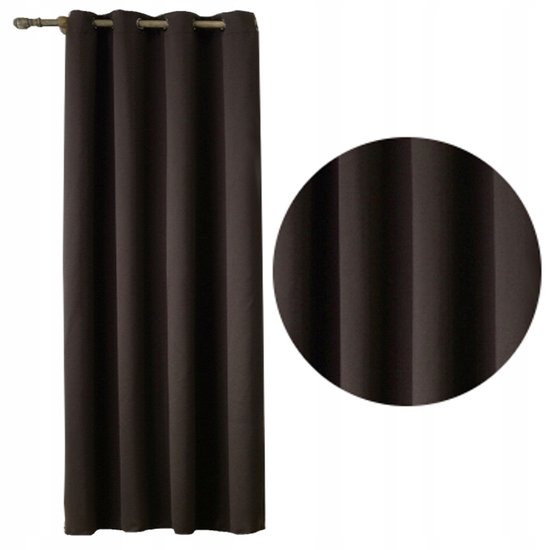 Dikke Blackout Gordijn 145x245cm - Bruin - Verduisterend