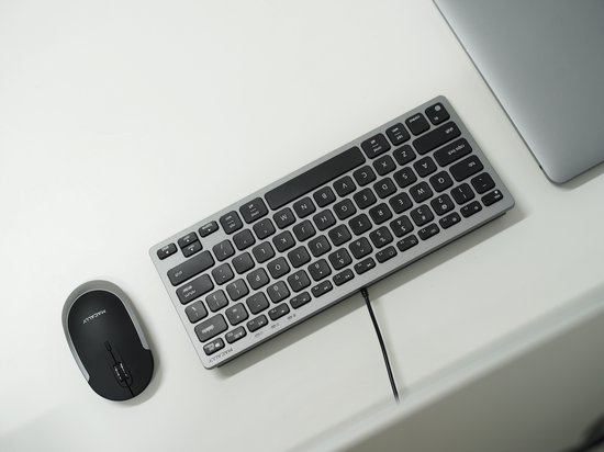 Macally UCASLIMKEYCSG Compact bedraad USB-C en USB-A toetsenbord voor Apple Mac en iPad - Zwarte toetsen - U.S. Engels (QWERTY) layout — cadeau in Elektronica - foto 5