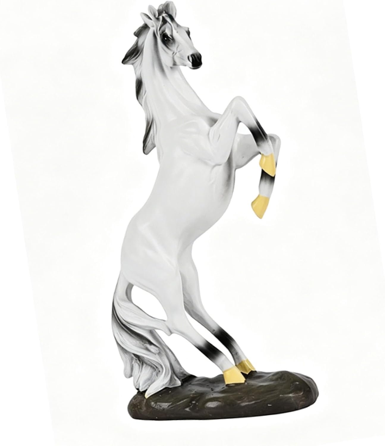 Hars Paardenstandbeeld, Staande Paardensculptuur voor (Wit)