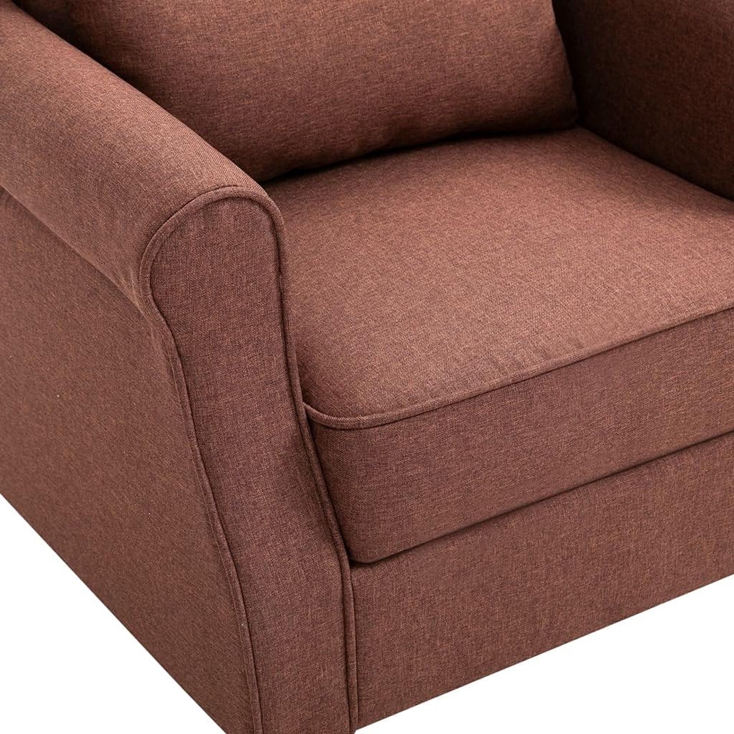 Leesstoel, comfortabele stoel, vrijetijdsstoel, stoel, bruin, stof, voor woonkamer, slaapkamer, kantoor