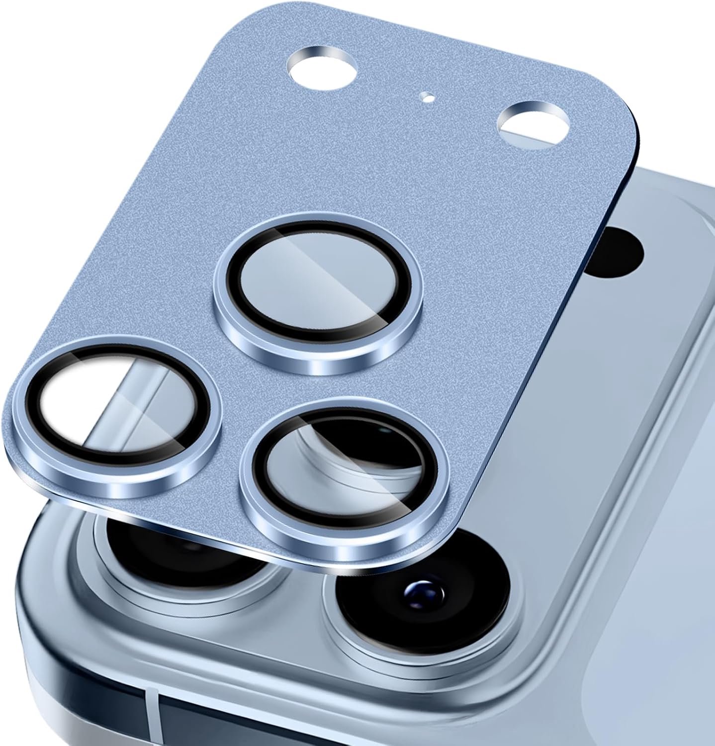Cameralensbeschermer voor 18 Pro Max, blauw