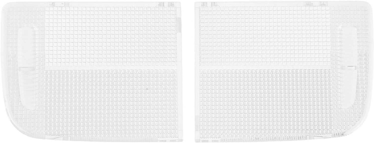 1 paar nauwkeurige vervangende interieurverlichtingkappen, compatibel met Honda, links en rechts, transparante plastic afdekking voor de dakverlichtingslens van de kaartleeslamp.
