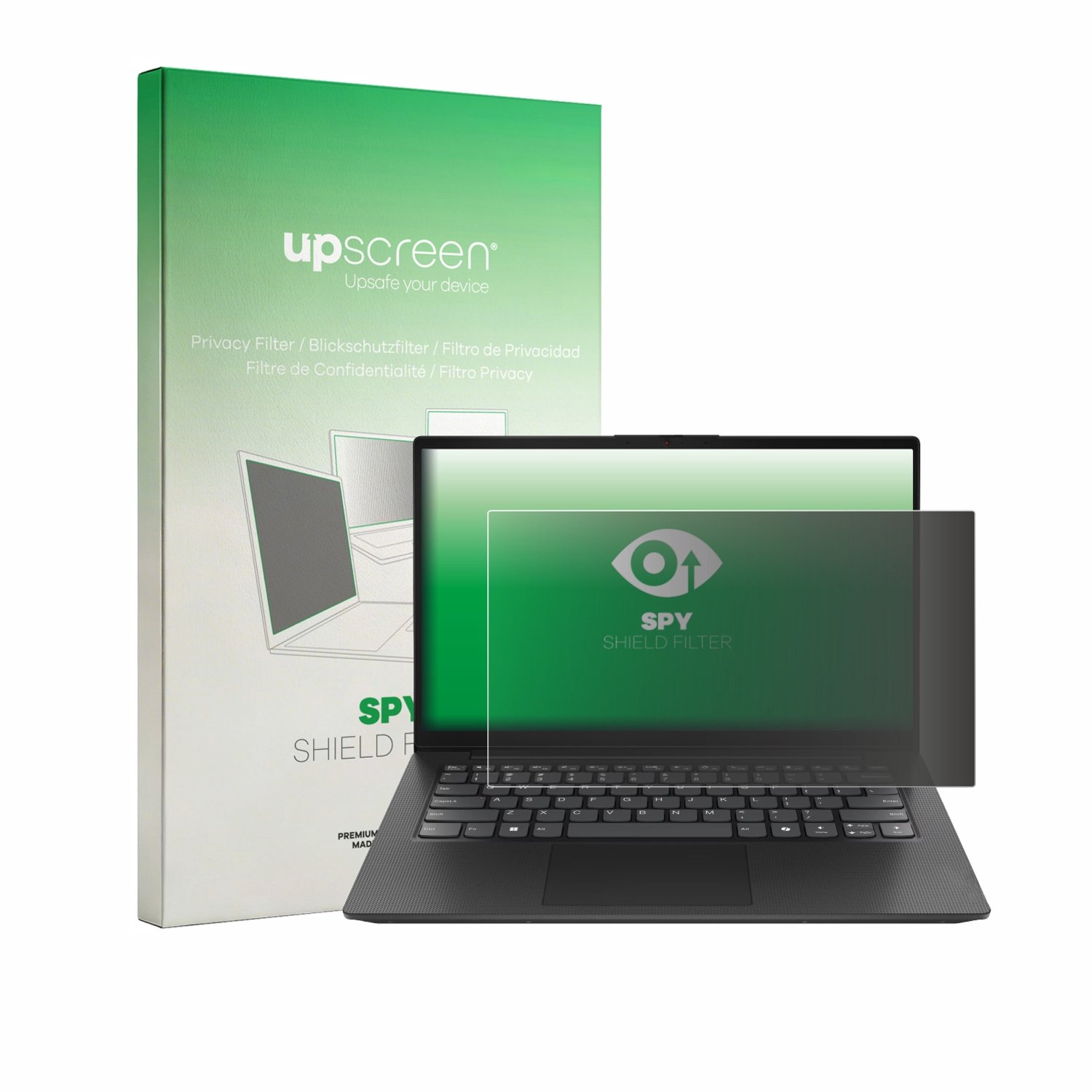 upscreen - privacyscherm voor Lenovo Prima 14 IWC - privacy filter screenfilter Blauwlichtfilter
