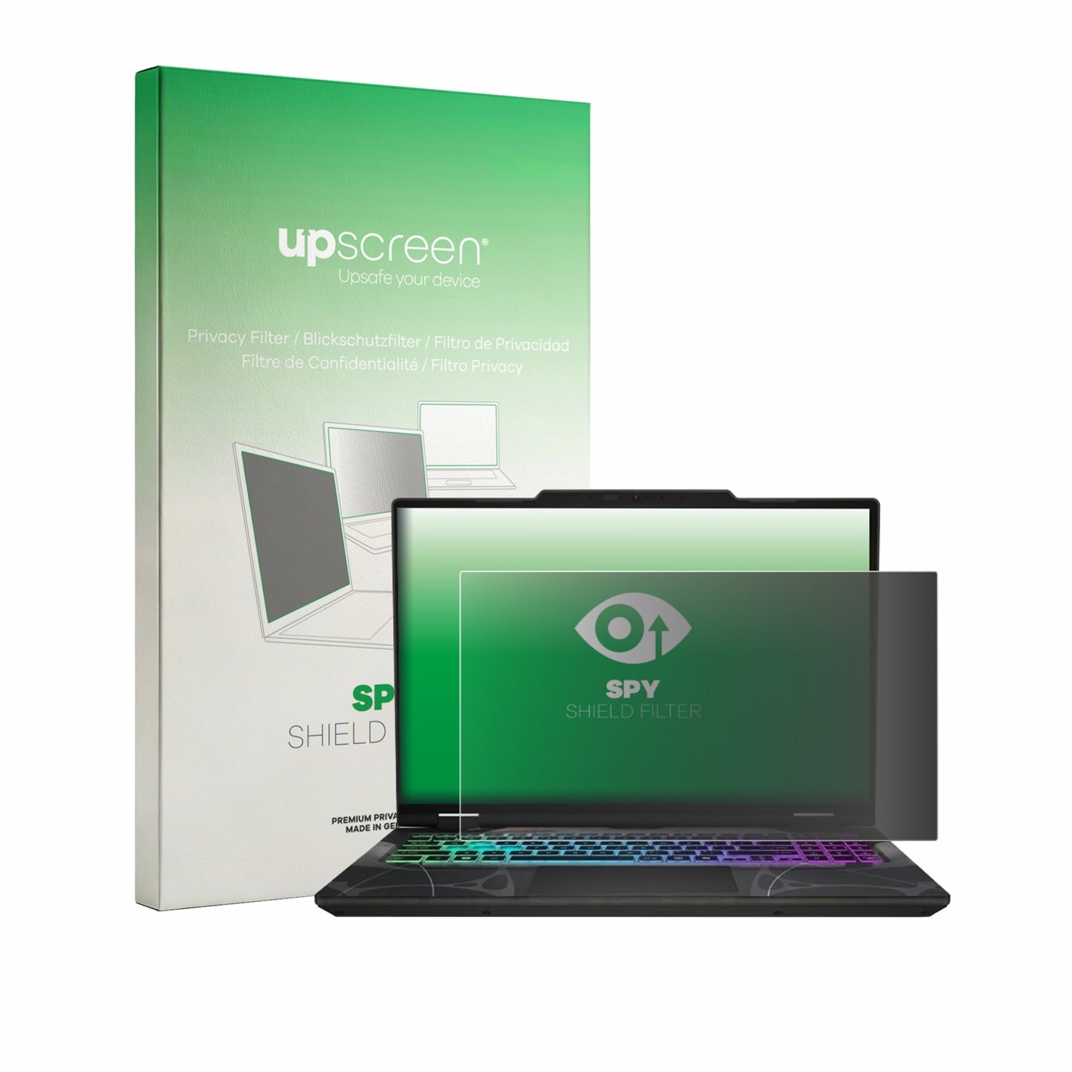 upscreen - privacyscherm voor MSI Cyborg 15 B13W - privacy filter screenfilter Blauwlichtfilter
