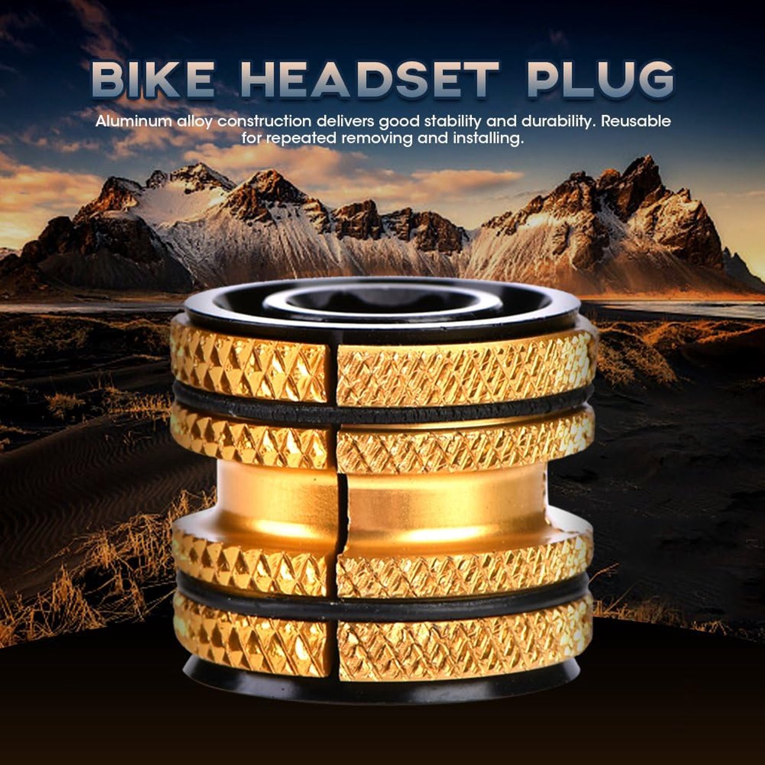 Expander Bung, Bike Headset Plug 28.6, Aluminium Fiets Cyclus Headset Expander Compressor Plug Expanding Plug Carbon vervanging vork Expander Headset Compressor vervanging voor 28.6mm Carbon repla