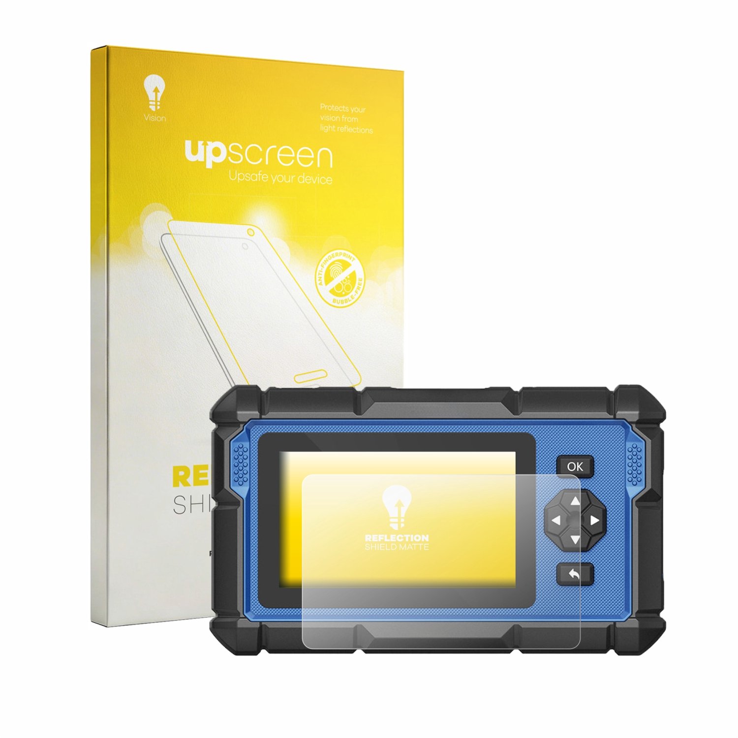 upscreen - Screenprotector voor Topdon ArtiDiag 600 Pro - Folie Beschermfolie anti glare matte