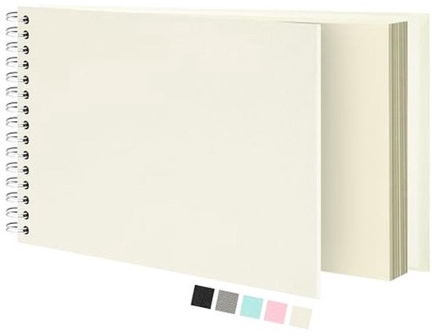 Luxe scrapbookfotoalbum - met textuur - Harde kaft - 80 geleide bladzijden - voor herinneringen aan reizen, huwelijken en feestjes - 28 cm - beige