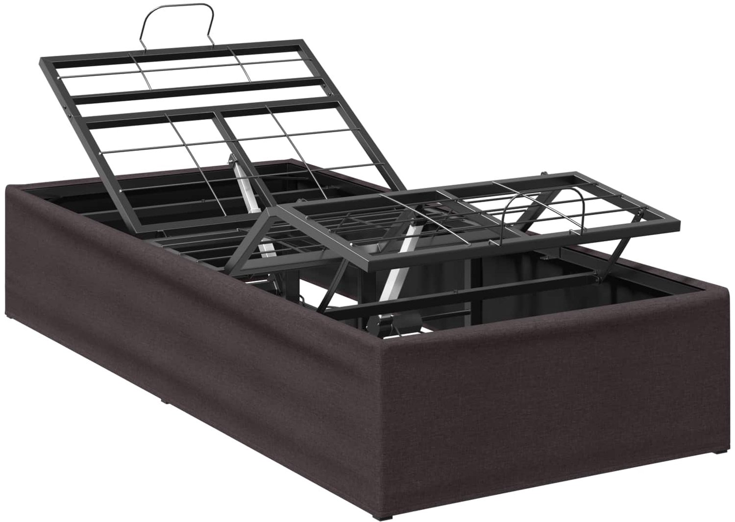 vidaXL Elektrisch - Verstelbaar - Bed - Frame - Bruin - 200 - x - 70 - x - 33,5 cm - Staal