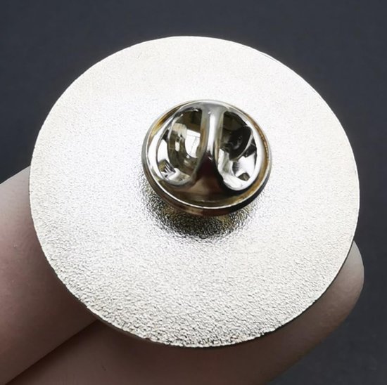 2 stuks Ik heb een enorme kleine fout gemaakt ronde knopspelden, grappige Engelse zin legering reversspeldjes, metalen legering badges voor heren en dames — afbeelding 2