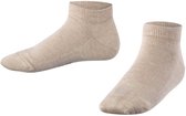 FALKE Family kort eenkleurig katoen sneakersokken enkelsokken kinderen beige - maat 35-38