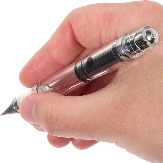 3 Stuks Piston-gevulde Chinese Kalligrafie Vulpen met Flexibele Penseelpunt Navulbare Inktschilderpen voor Tekenen Schetsen Japanse Kalligrafie Kunst — afbeelding 5