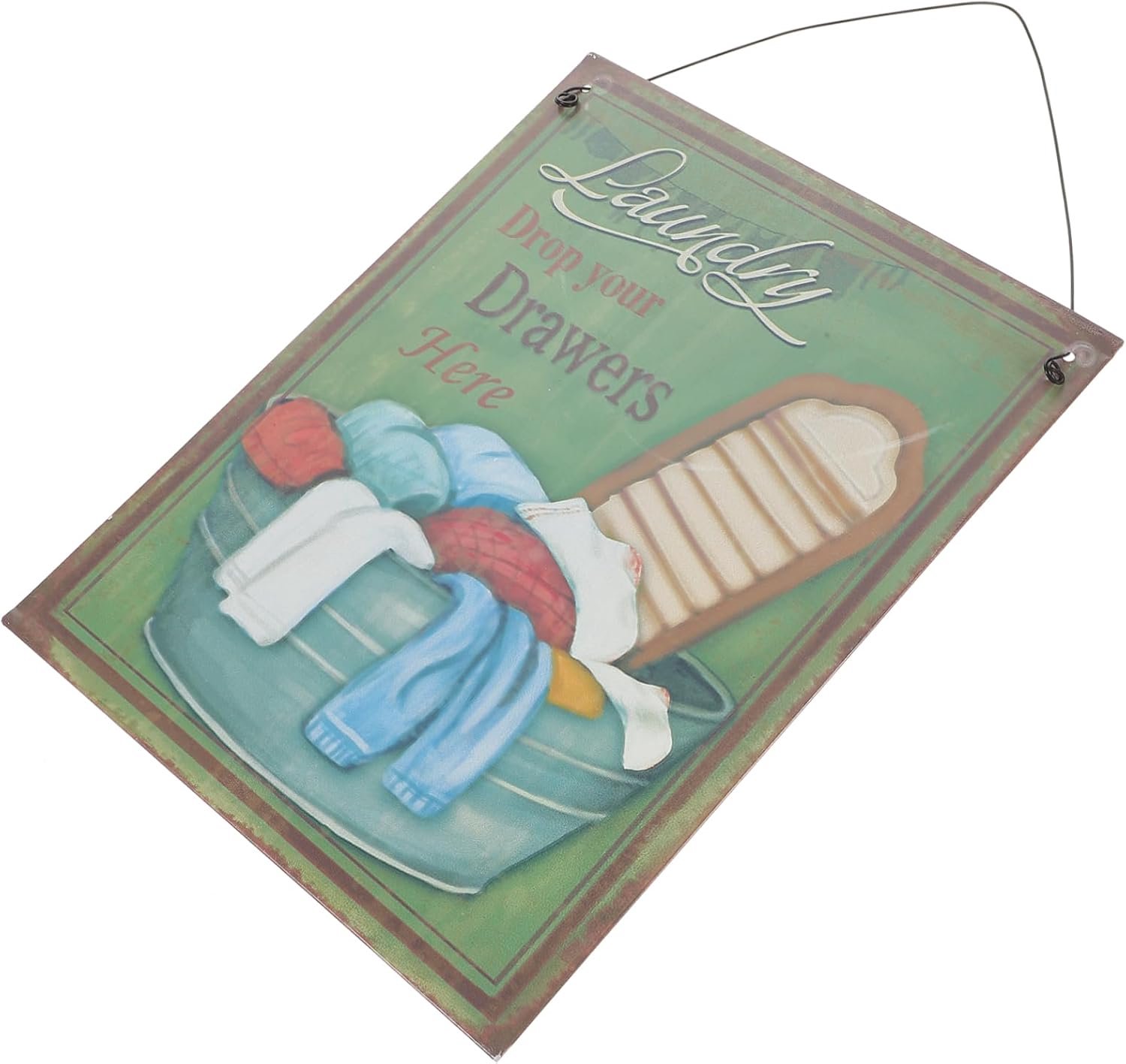 1stuk Europese Stijl Hangende Plaquette Voor Wasruimte Vintage Ijzeren Deurbord Decoratie Voor Thuis Hotel Voor Wasruimtes Deuren