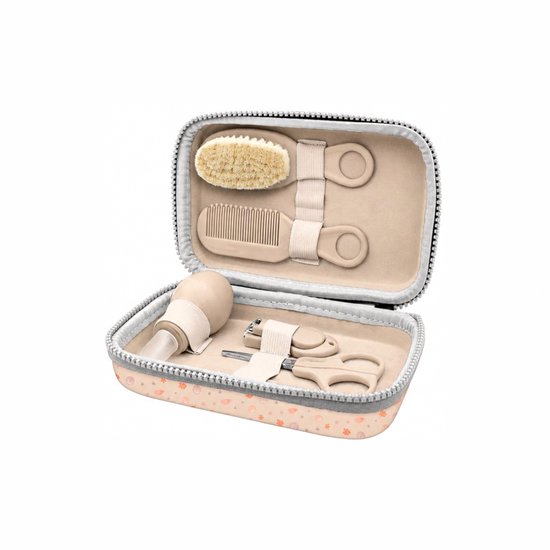 LUVION® Baby Verzorgingsset Roze - uitgebreide 8 delige geschenkset met baby verzorgingsproducten - Manicureset en nagelset met nagelknipper, nagelvijl en nagelschaartje - Borstel en kam voor de haarverzorging - Neuszuiger - Kraamcadeau Meisje — cadeau in Verzorging - foto 6