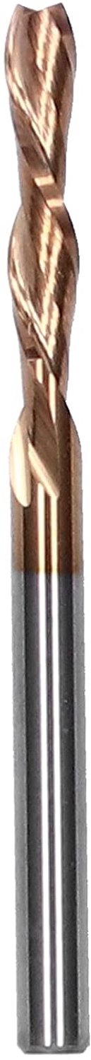 Frees Wolfraamstaal Cnc-frezen Dubbelsnijdend houtbewerkingssnijgereedschap voor freesmachine en kolomboormachine (3.175 * 3.175 * 15 * 45L)
