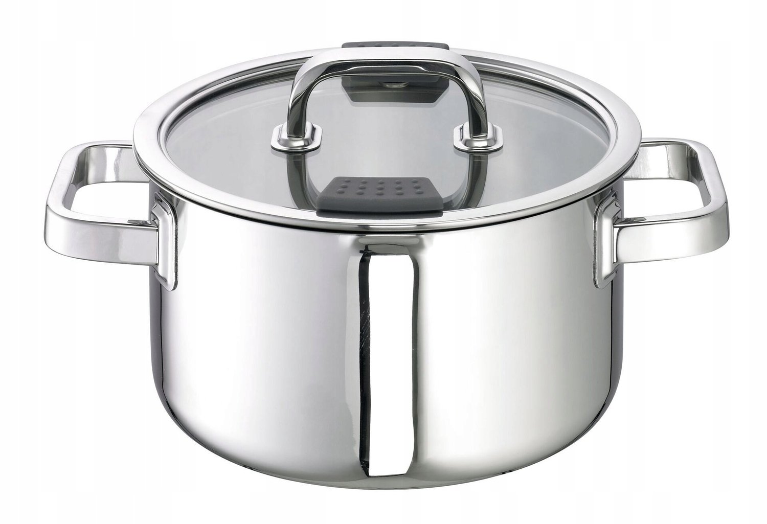 Schulte-Ufer Kookpan RVS 24cm met Glazen Deksel - 5.5L