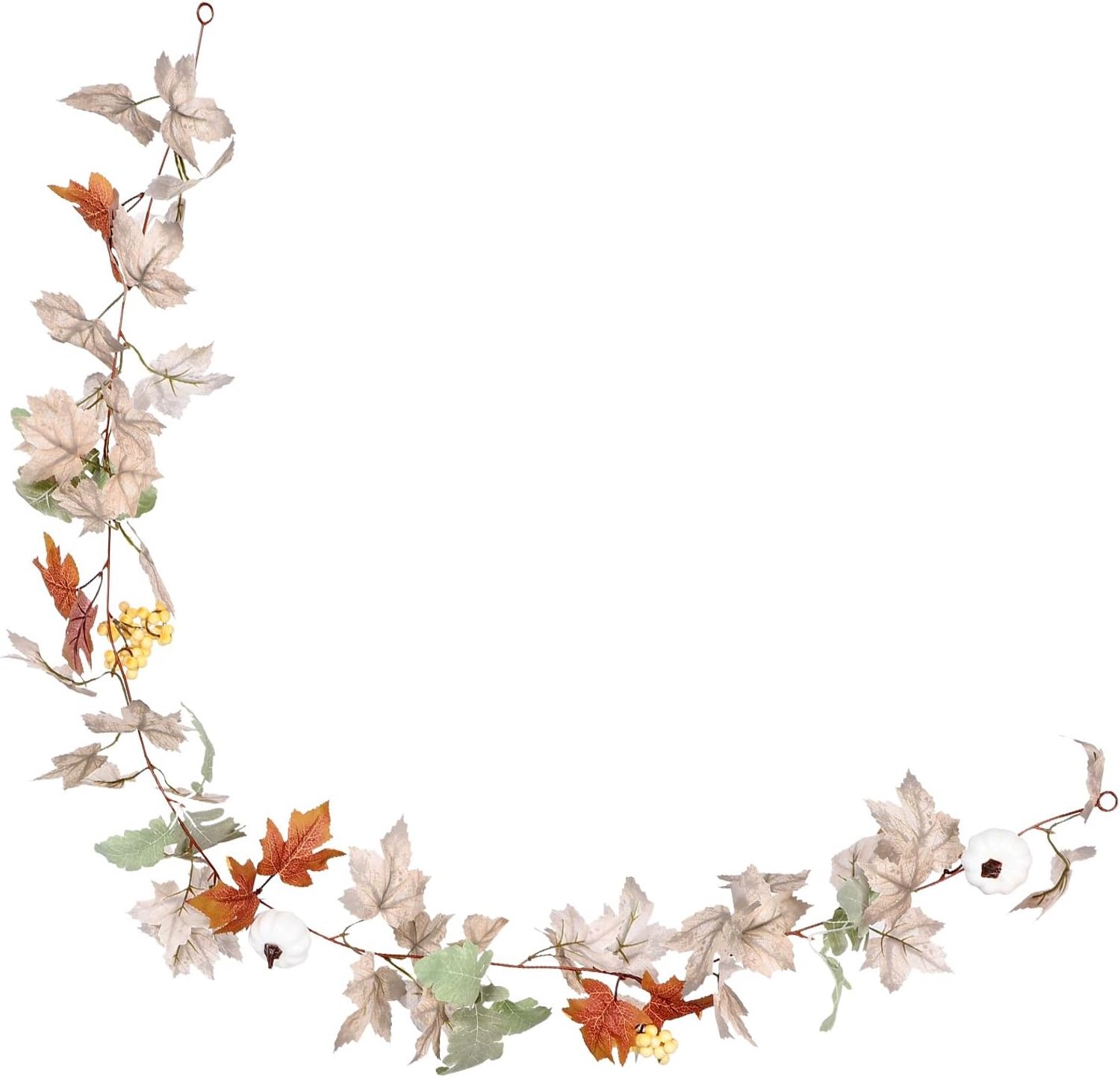 Herfstkransen voor buiten: imitatie rotan esdoornblad - hangende decoratie voor de voordeur - decoratie voor het herfstoogstfeest voor feest en tuin