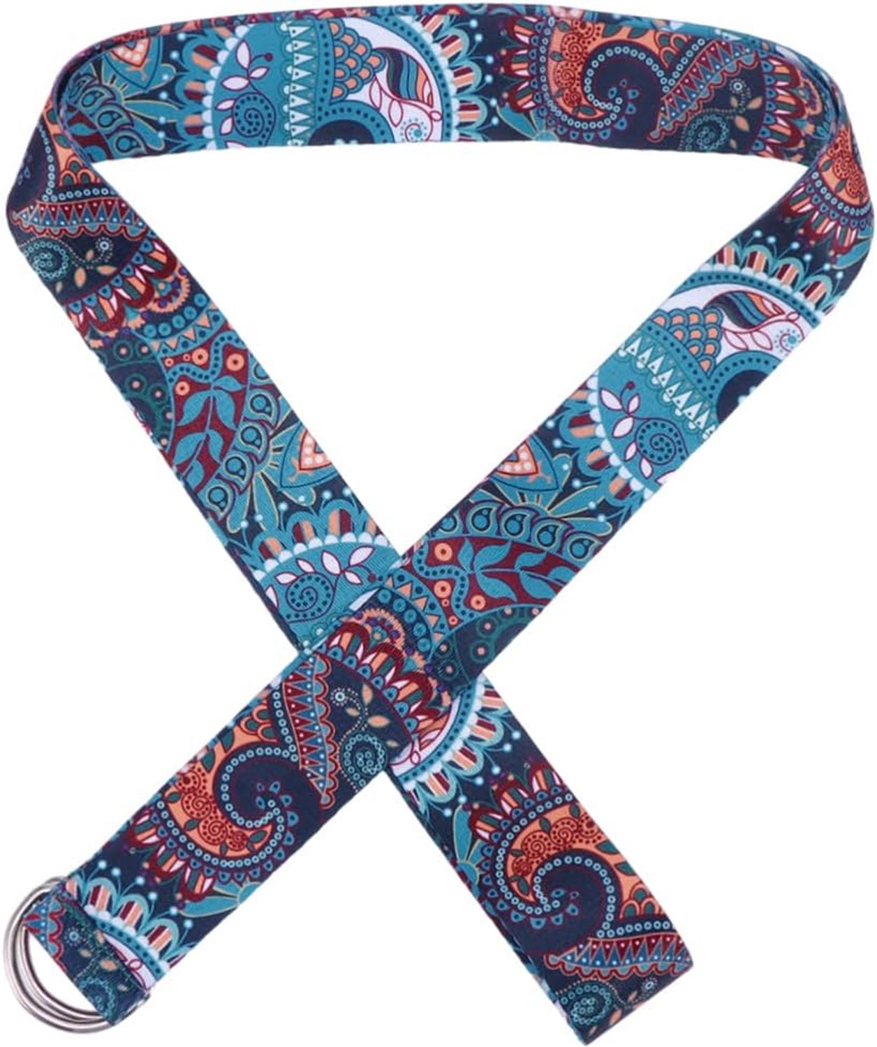 183cm Yoga Stretch Strap Trekband Fitness Weerstandsband Stevig Polyester Katoen Voor Handen Metalen D-