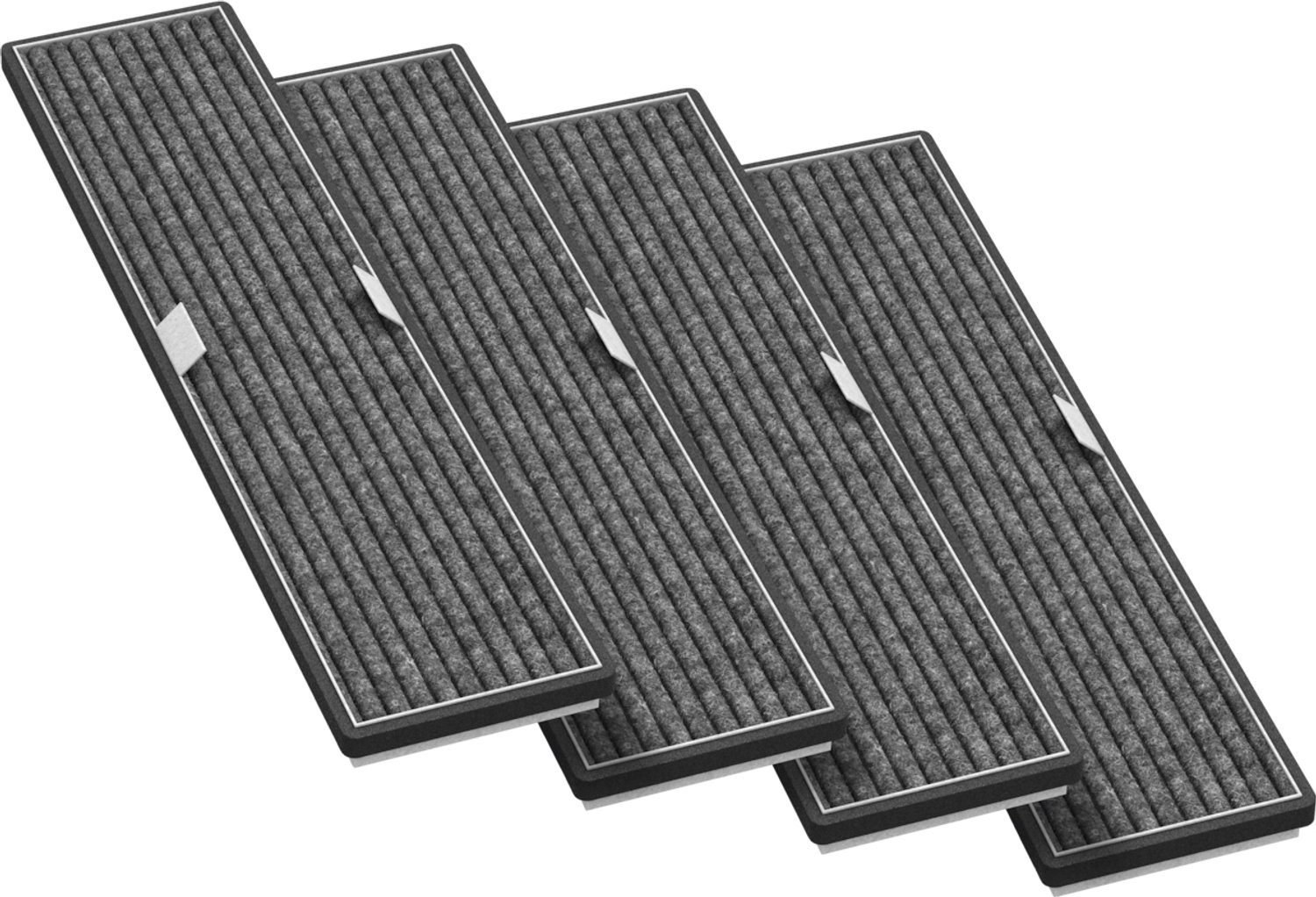 Alapure 3990 Compatibel met Miele Koolstoffilter D21-P / 9720600 (4 St.)