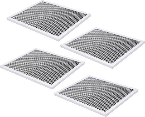 lyrlody Afzuigkapfilter, Aluminium en Koolstofvezel, Efficiënte Opvang van Olie, Vet en Geur, 4-pack Compatibel met Afzuigkap Maat 10,43 X 8,74 X 0,39 Inch voor Gezond Koken — afbeelding 4