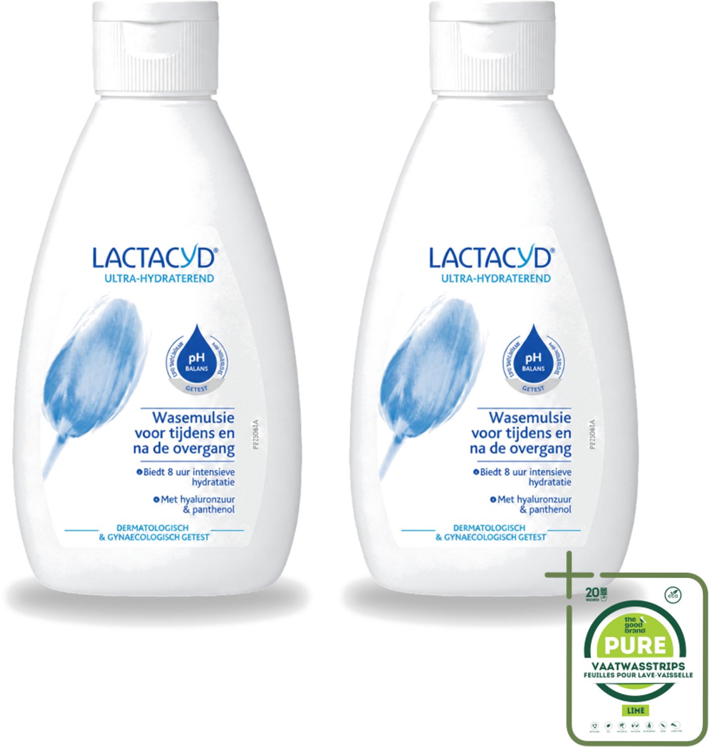 2 x Lactacyd – Ultra Hydraterend – Voor tijdens en na de overgang – 200 ml - Grootverpakking - Vaatwasstrips - Overgang - Hydraatatie - Jeuk - Droogheid - Intieme Verzorging