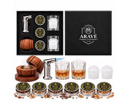 Aravé® Whiskey Smoker - Cocktail Smoker - Premium Whiskey Smoker Set - Whiskey - Cocktail