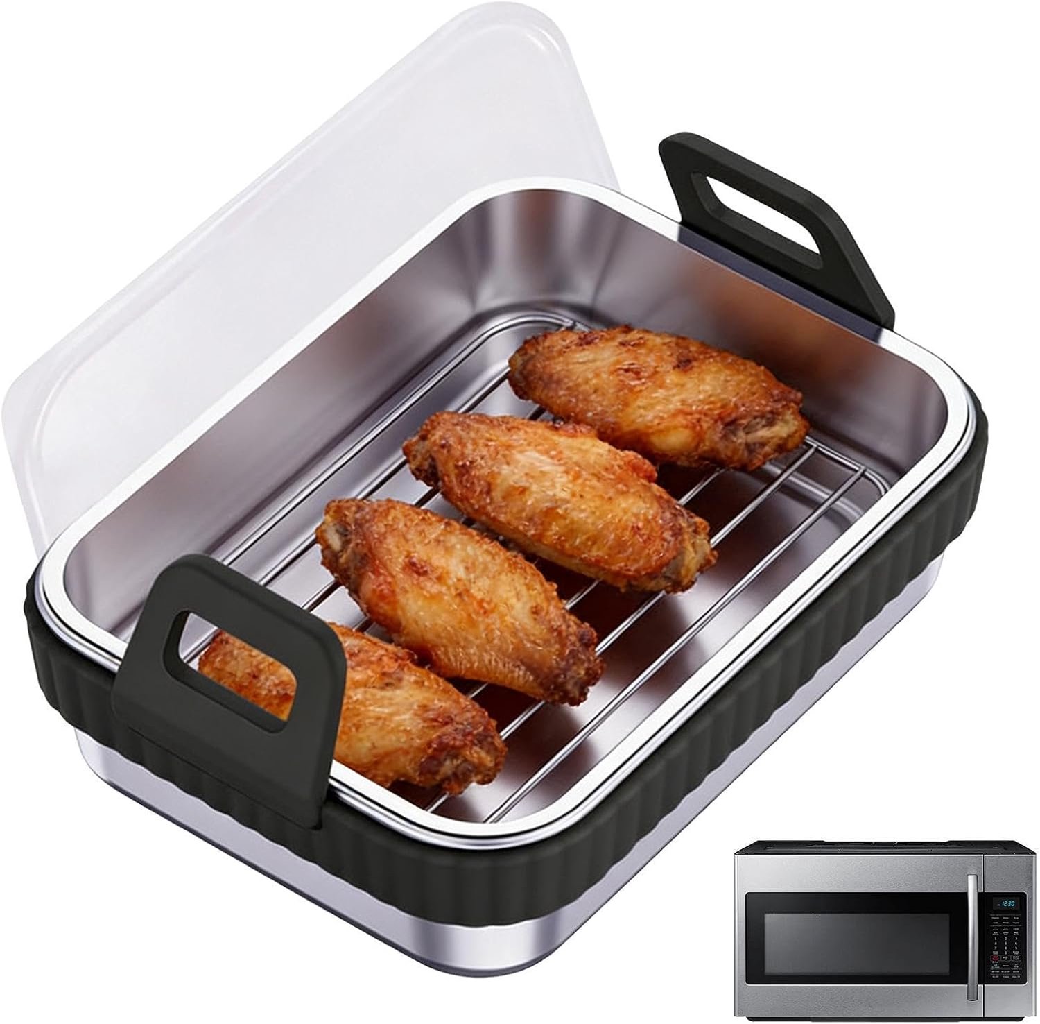 Airfryer Bakblik Tray Hoog Temperatuurbestendig en Voedselveilig Materiaal