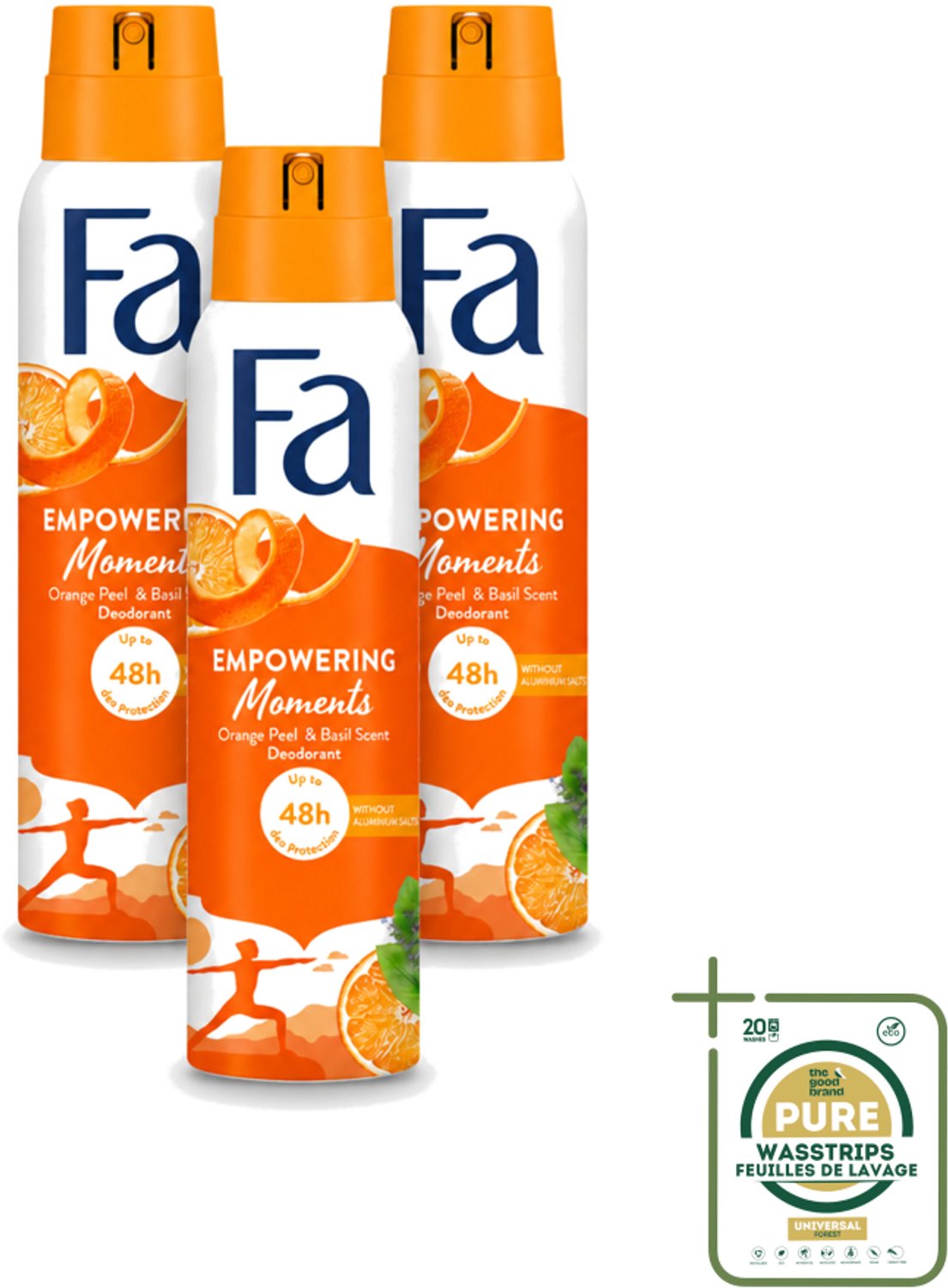 3 x Fa – Deodorant Spray – Empowering Moments – 150 ml - Deodorant Spray - Zweetvermindering - Geur - Frisheid - Anti-zweet