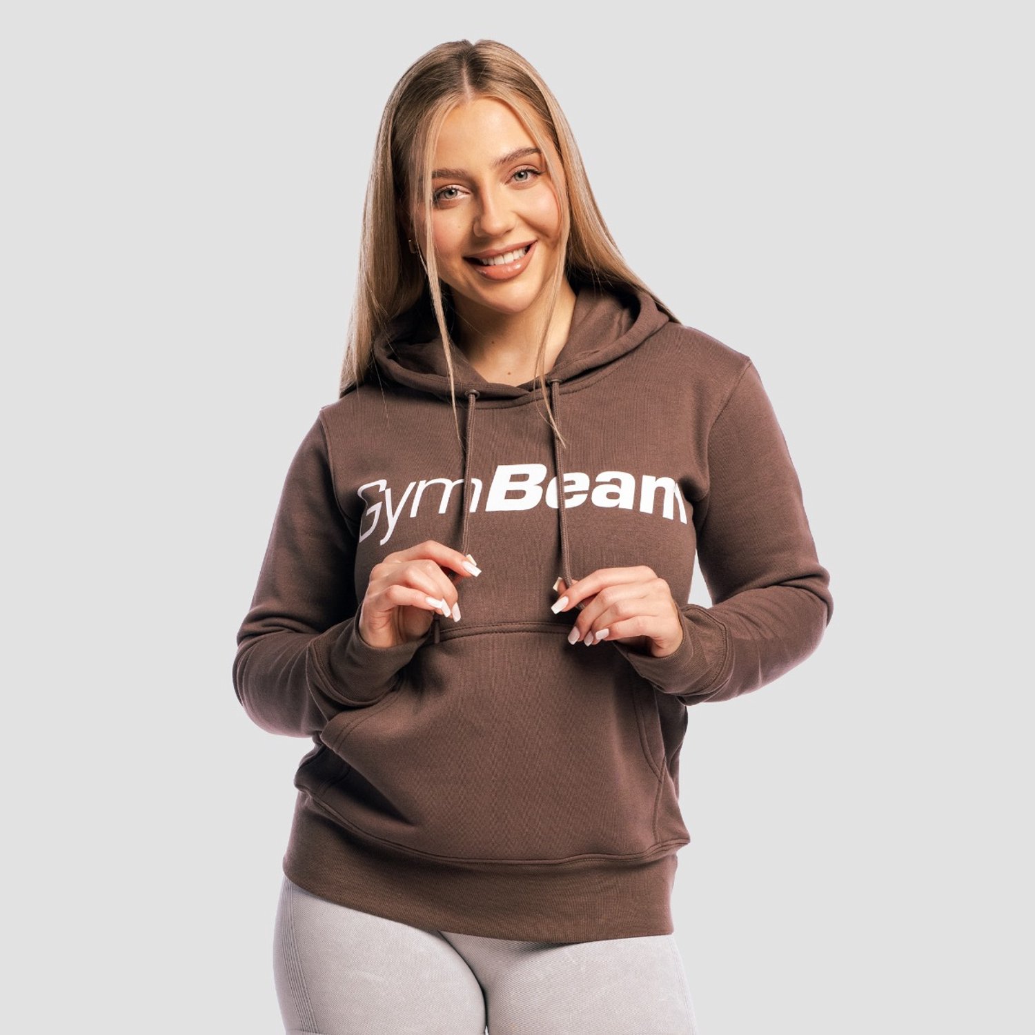 GymBeam Women's Athlete Hoodie Cocoa L