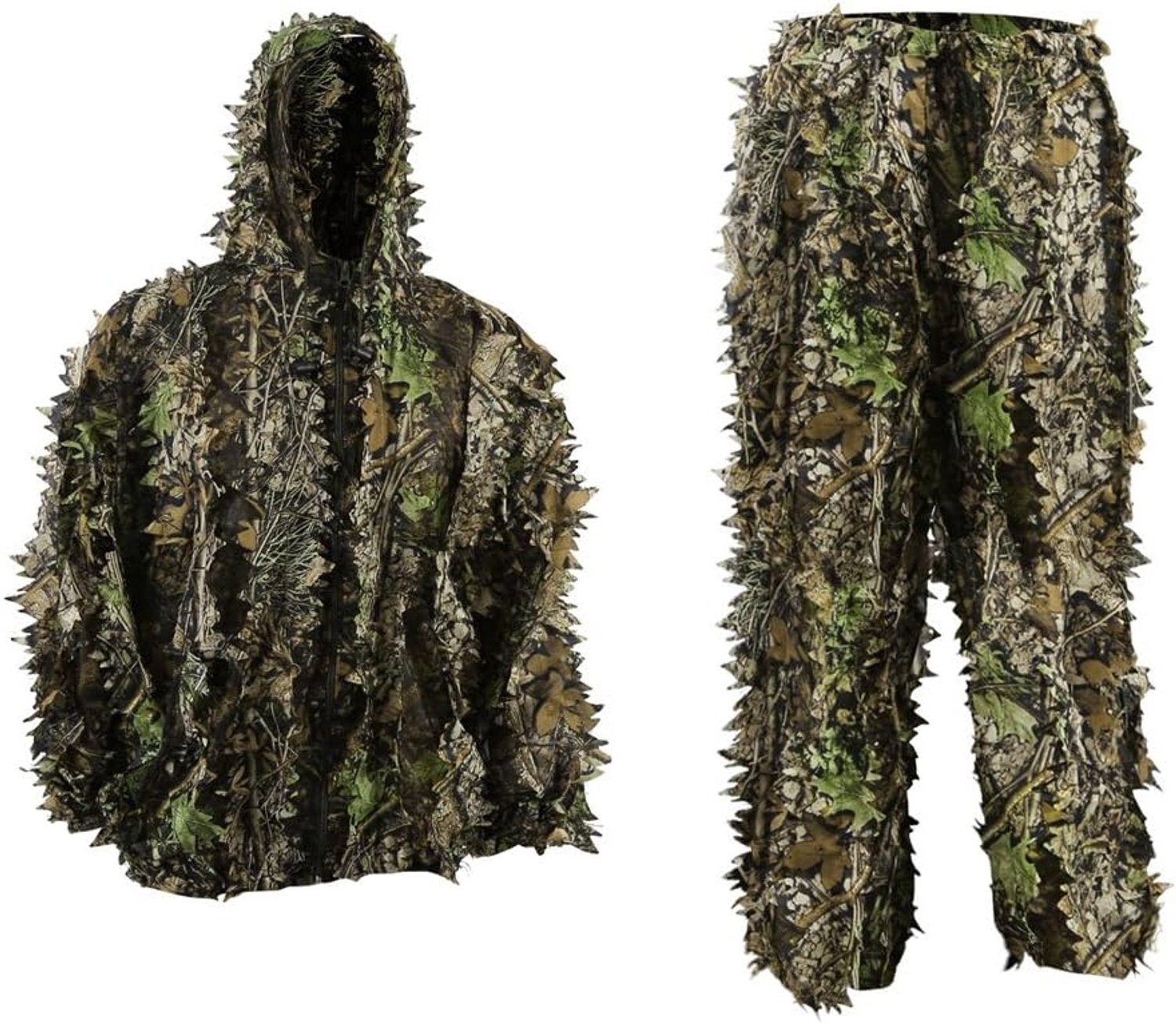 3D Ghillie Camouflagepak, jungle regenponcho, ghillie pak, camouflagepak met camouflagekleding, geschikt voor het verbergen van games, outdoor, jagen