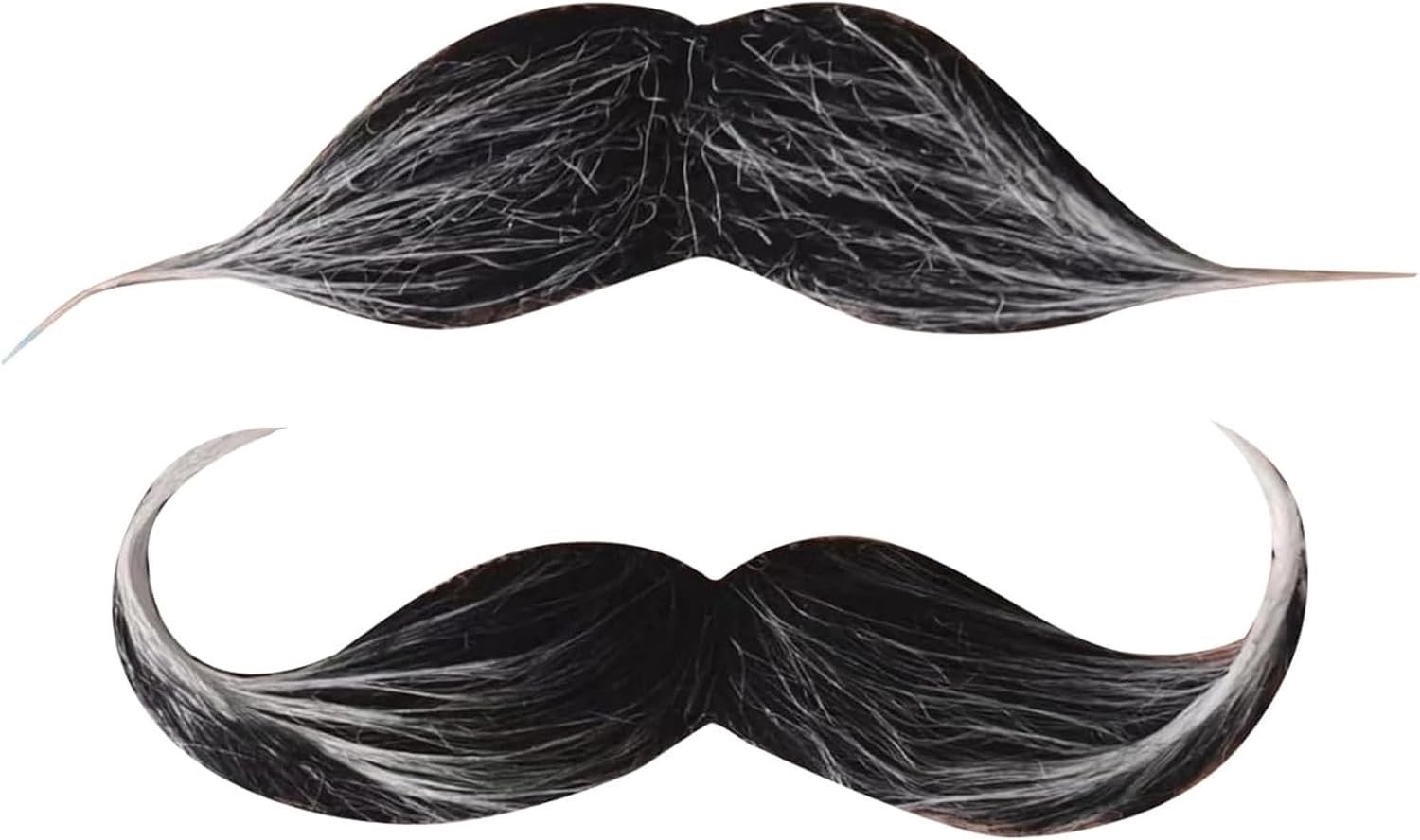 2 Stuks Realistische Neppartijbaard en Snor voor Cosplay en Kostuumaccessoires voor Mannen, Perfect voor 70s en 80s Themafeesten
