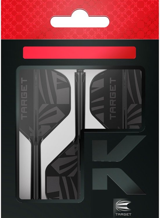 Target K-Flex Patterned Black NO2 - Dart Flights — afbeelding 5