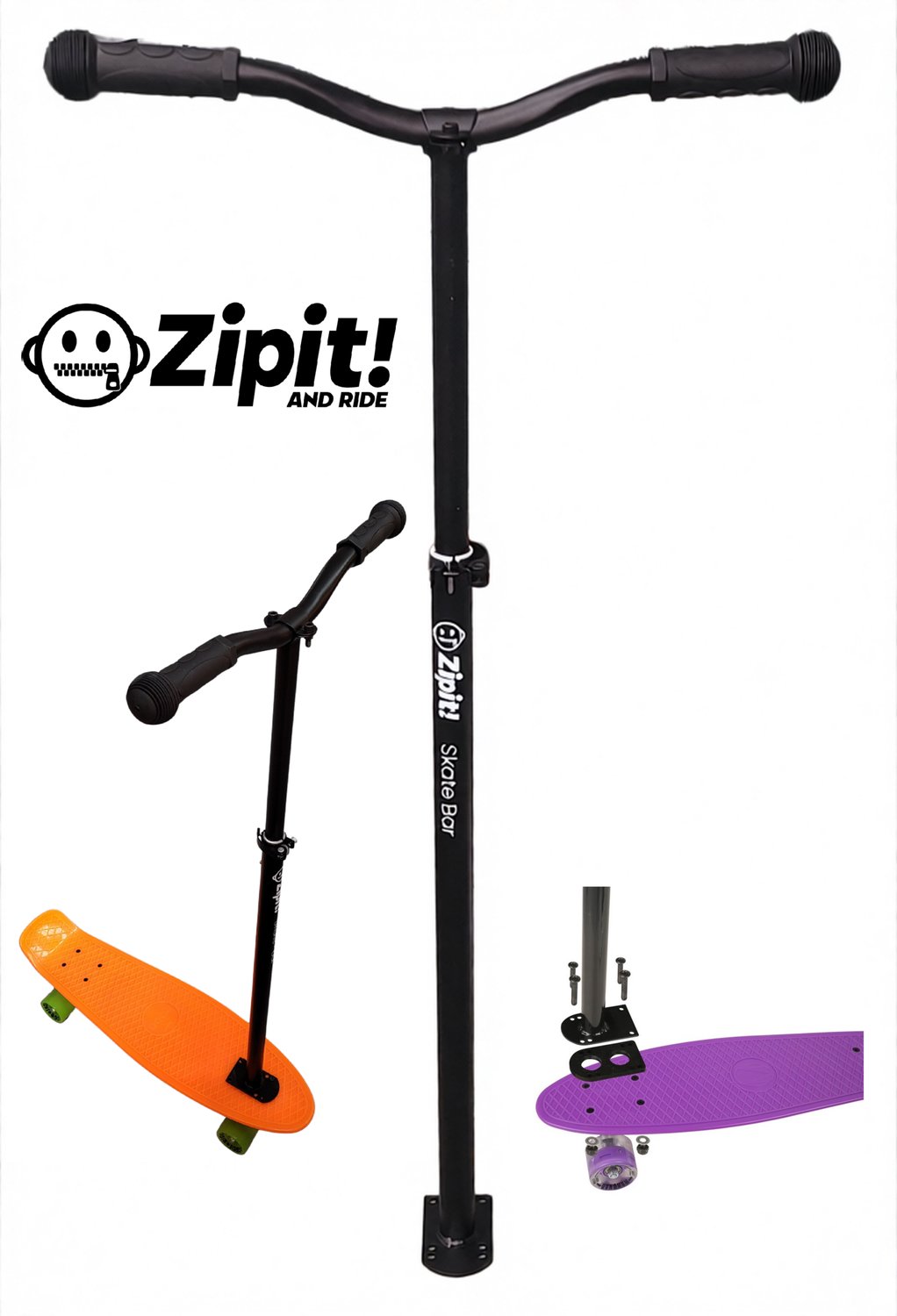 Zipit Skate Bar Zwart