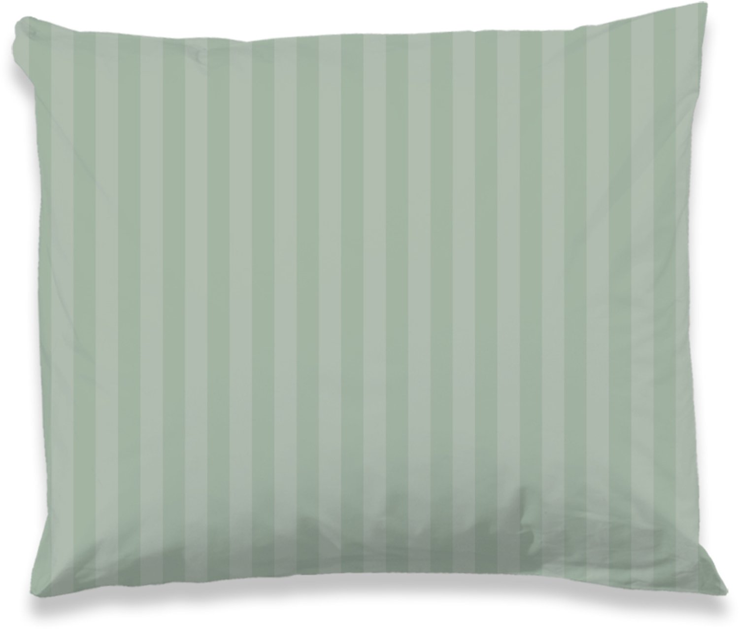 Descanso kussensloop rustige satijnstreep - 60x70 cm - Lichtsalie - 100% Katoen satijn Light Sage