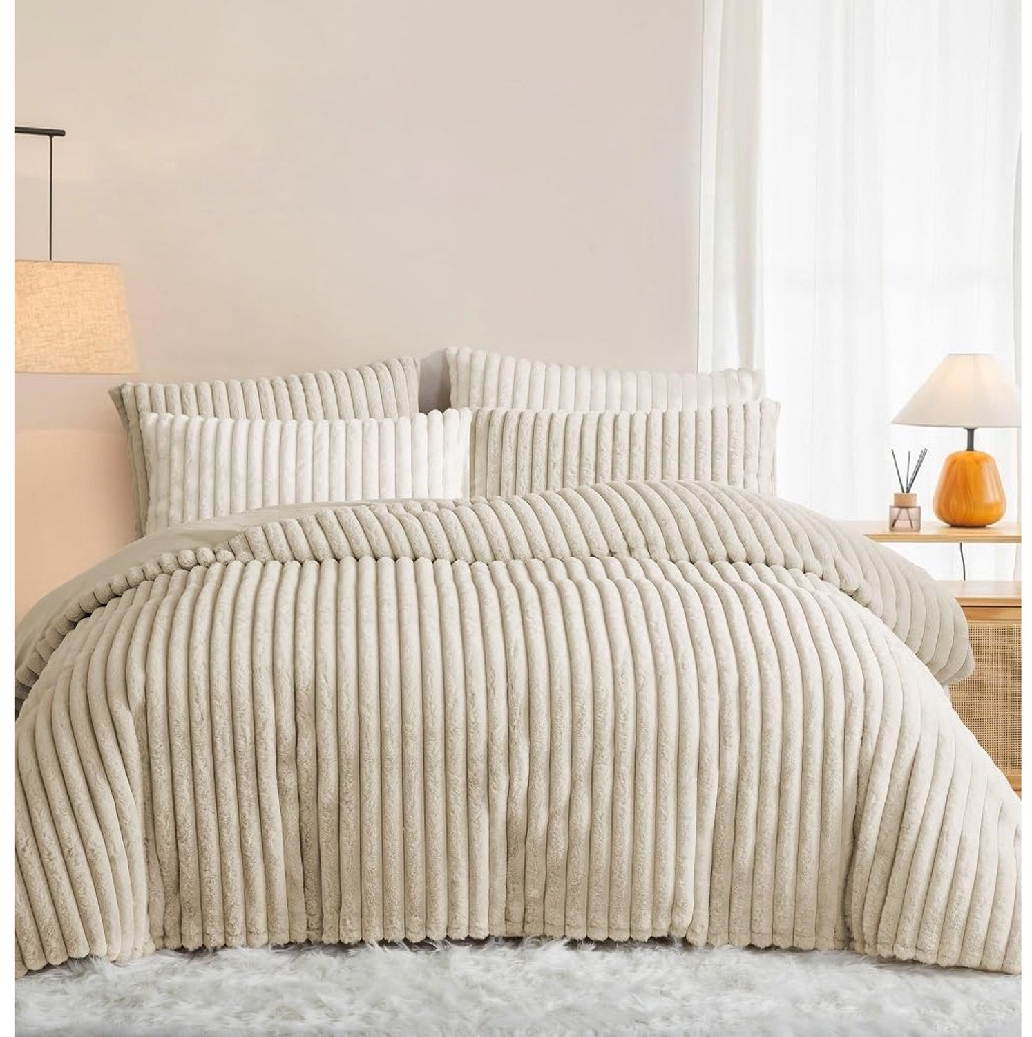 Duraxl Kussensloop - 40 x 80 cm - Set van 2 - Beige