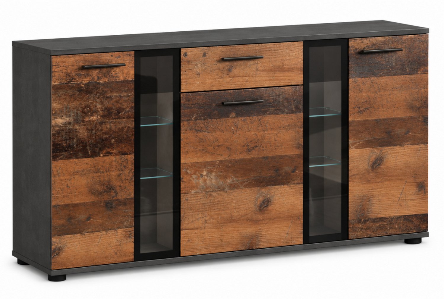 Margaret Hadas24 Dressoir SUSANNE (Zwart, Donkerbruin)