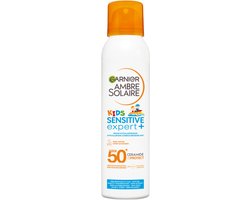 Garnier Ambre Solaire Kids Sensitive Expert+ Hypoallergene Zonbeschermende Mist SPF50+ - voor de Gevoelige Huid met Ceramide Protect - 150 ML