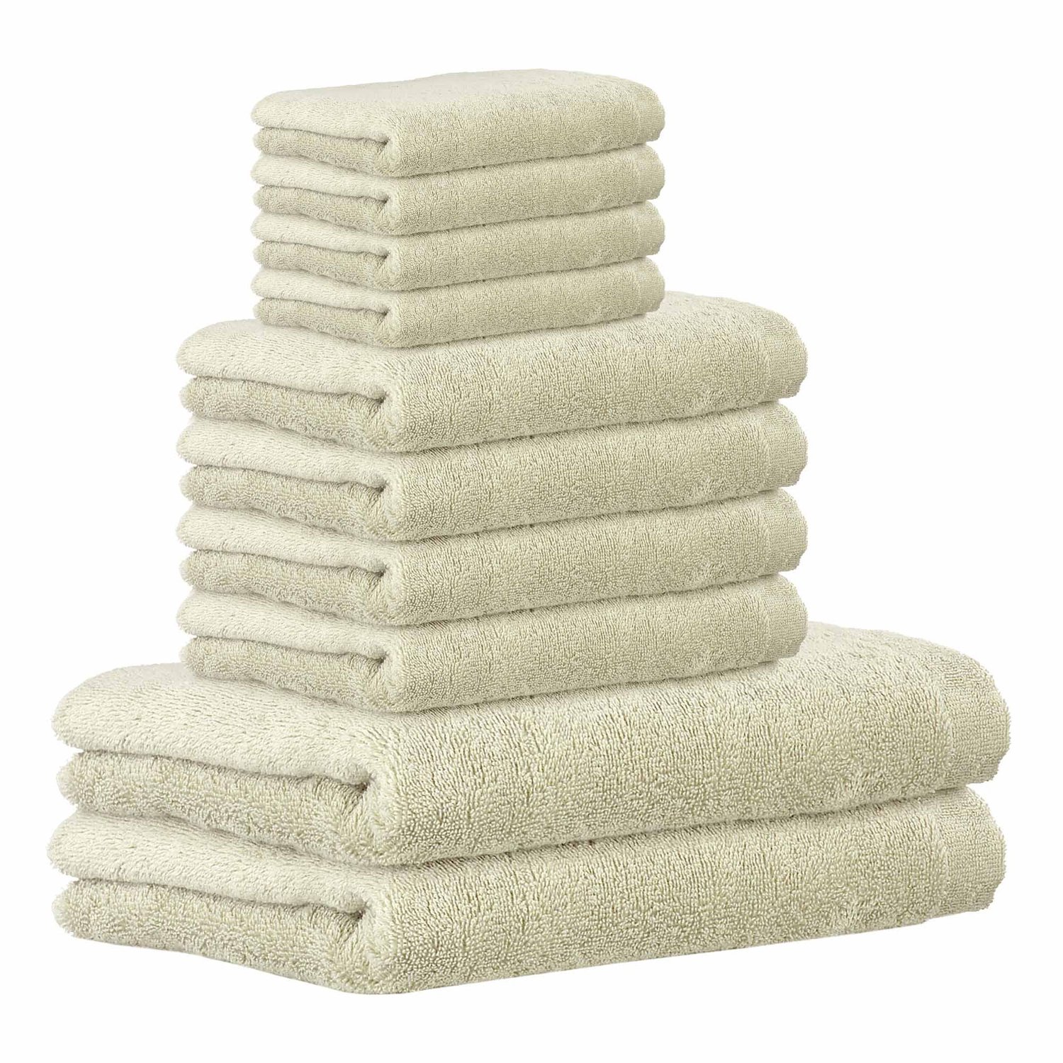 Cawoe Handdoek Lifestyle Een maat, 50x100 Set van 10