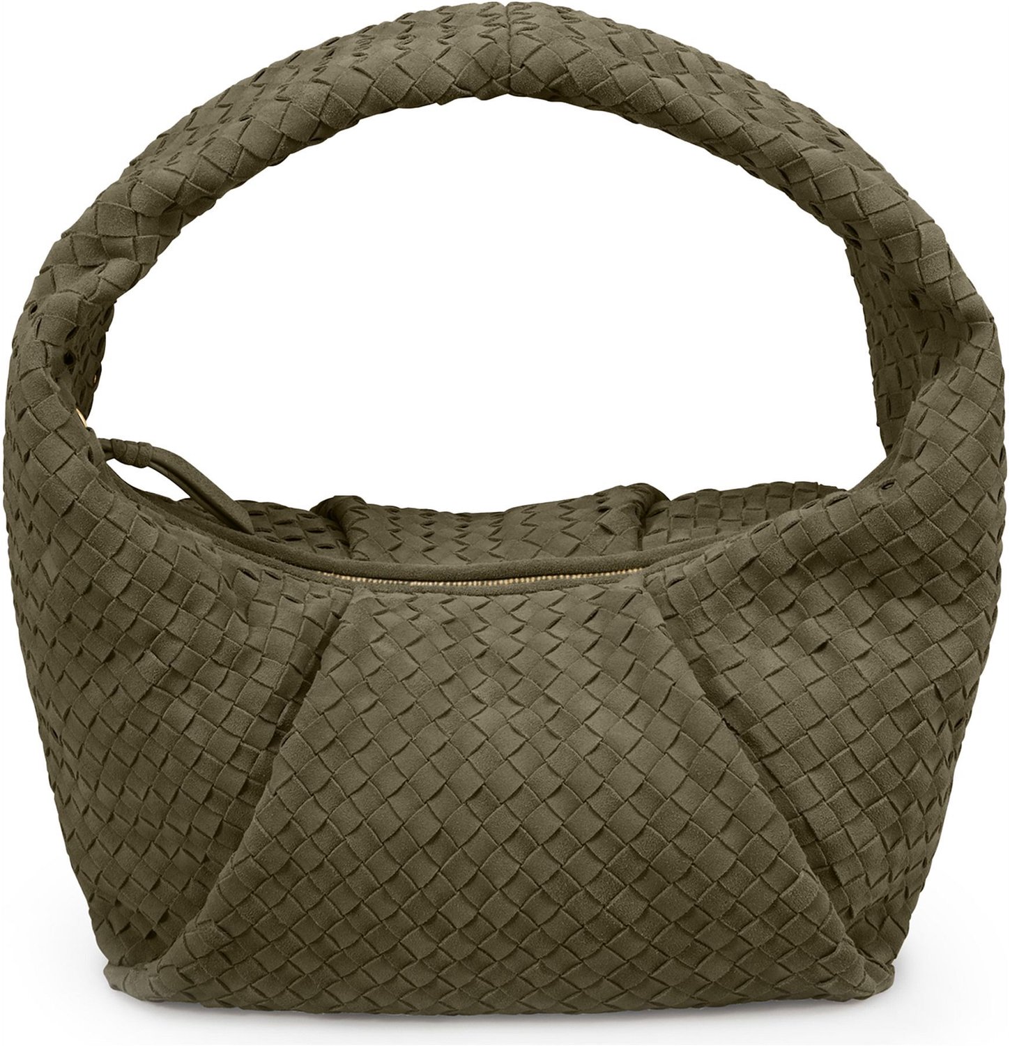 LES VISIONNAIRES Greta weave Handtas Leder 37 cm - Dames - sea kelp