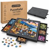 Dutchers Puzzeltafel - Draagbaar puzzelbord voor 1000 stukjes - 6 lades